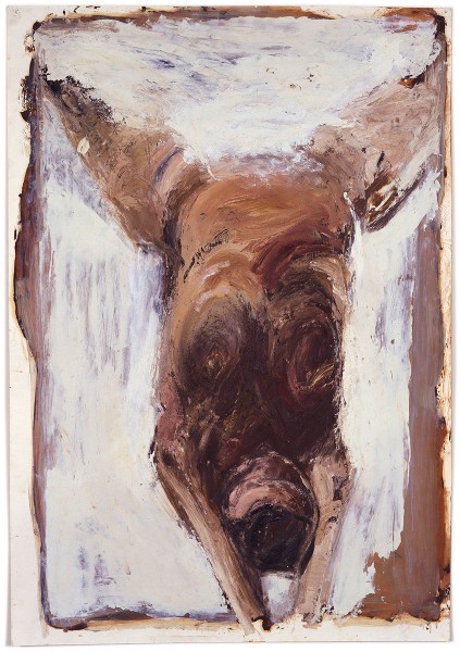 Mark Lammert - FLEISCH, 1985-1988, Öl auf Leinwand, 102 x 80 cm