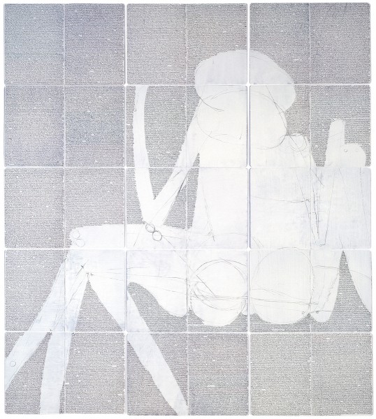 Mark Lammert - RISSE, 2004, Kohle und Stift auf Papier, 160 x 143 cm